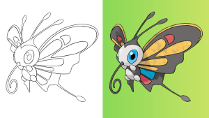 Dibujos de Beautifly para Colorear