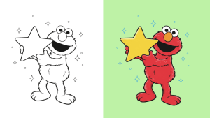 Dibujos de Elmo para Colorear