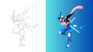 Dibujos de Greninja para Colorear