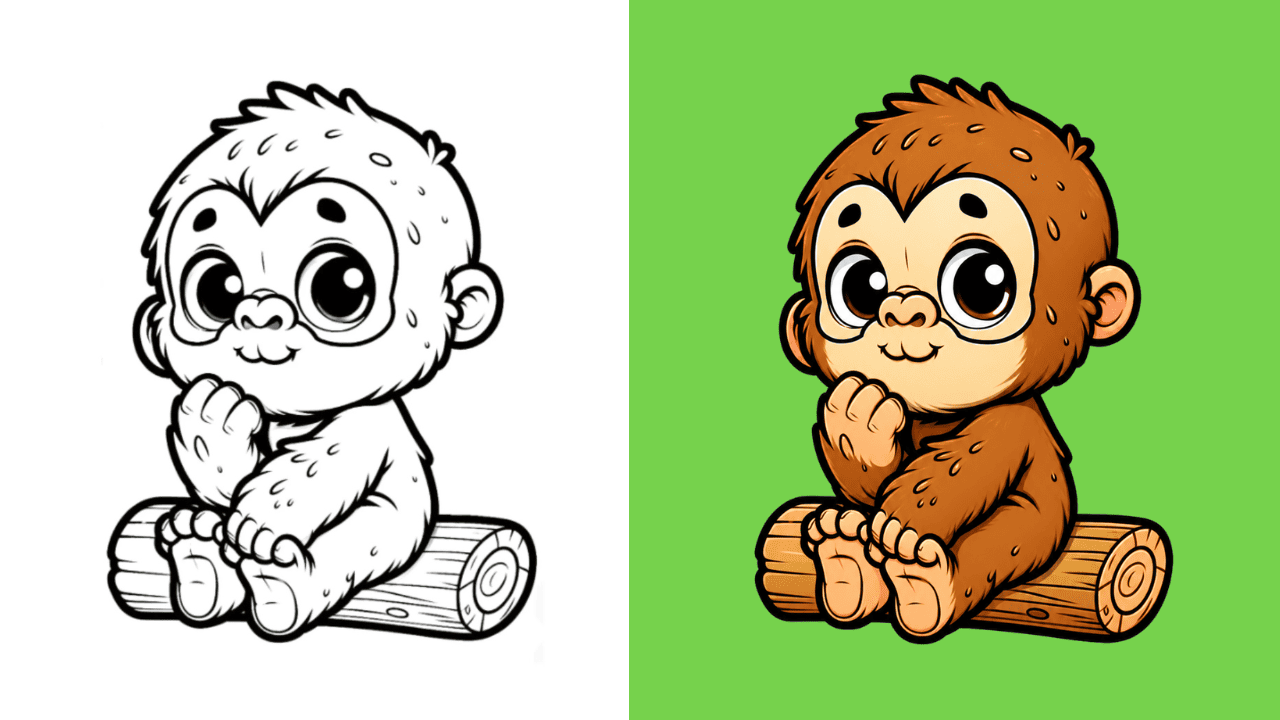 Coloriages de singes