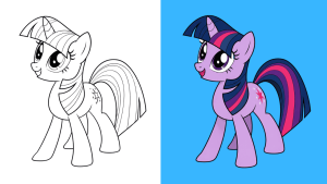 Desenhos de My Little Pony para Colorir