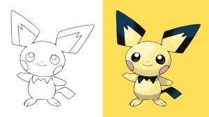 Pichu Ausmalbilder