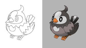 Dibujos de Starly para Colorear