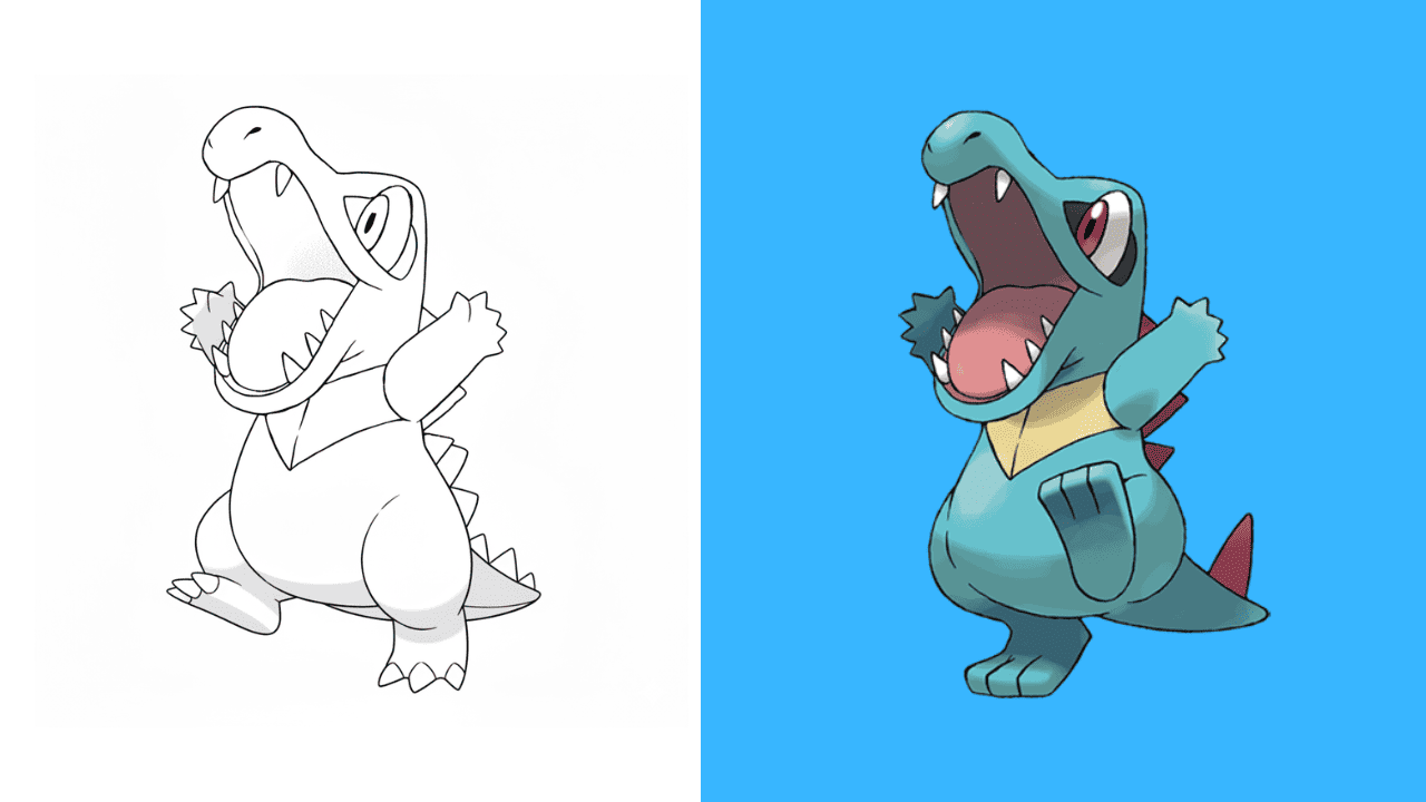 Dibujos de Totodile para Colorear