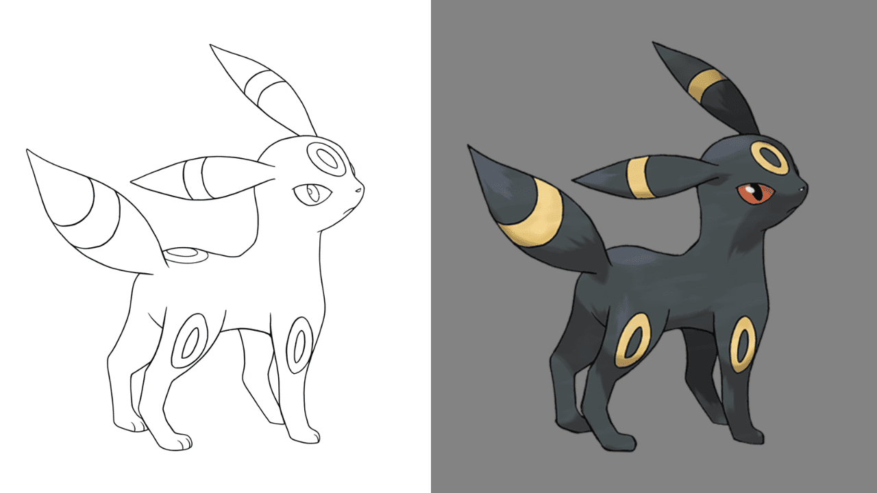 Dibujos de Umbreon para colorear