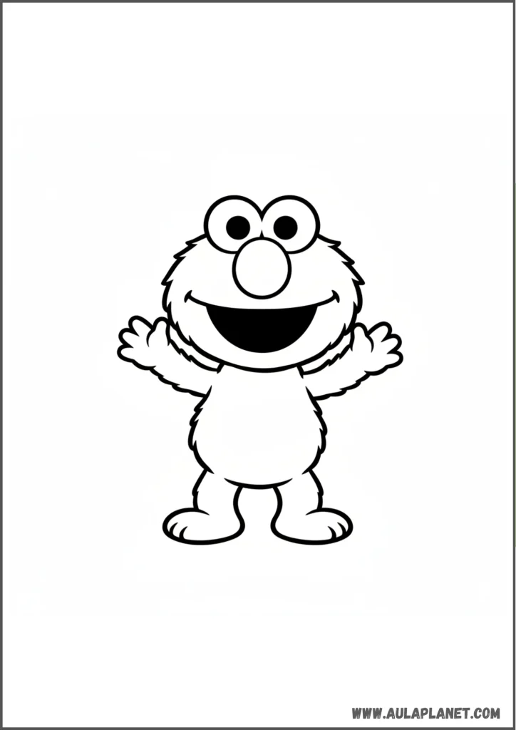 Elmo bebé para colorear