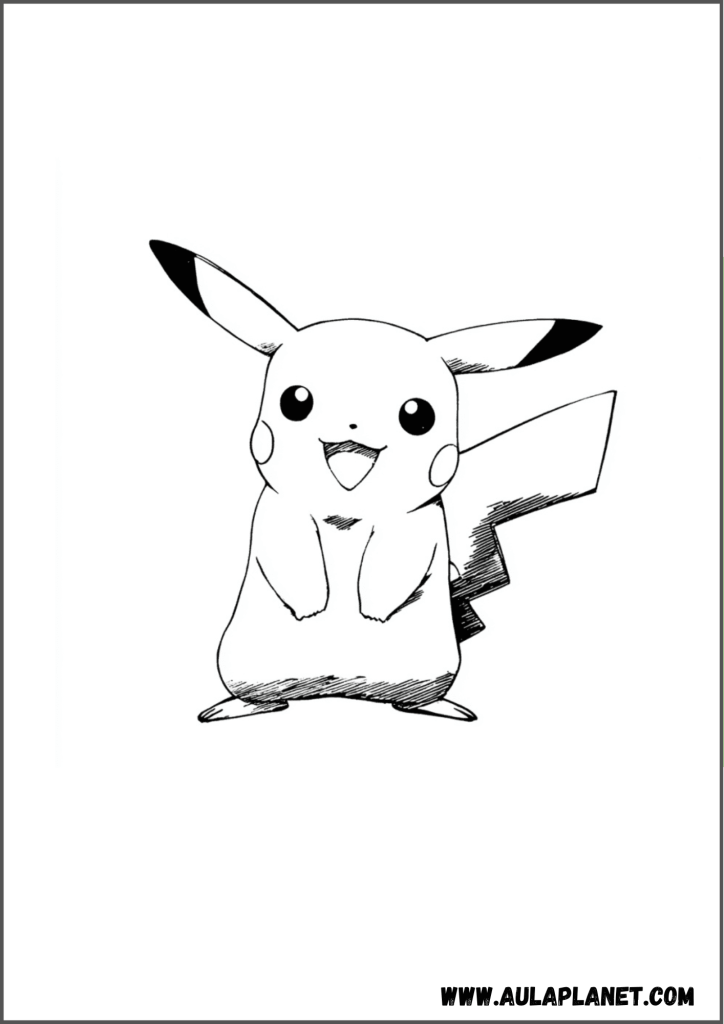 Pikachu para colorear