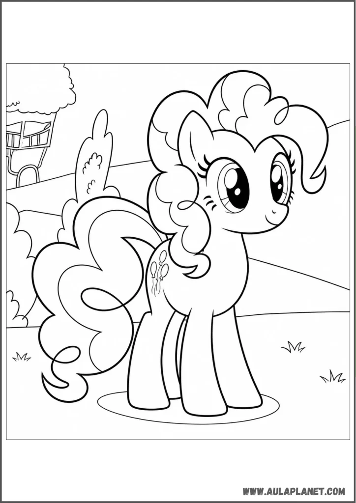 pinkie pie para colorear my little pony