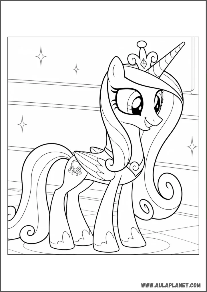 princesa cadance para colorear my little pony