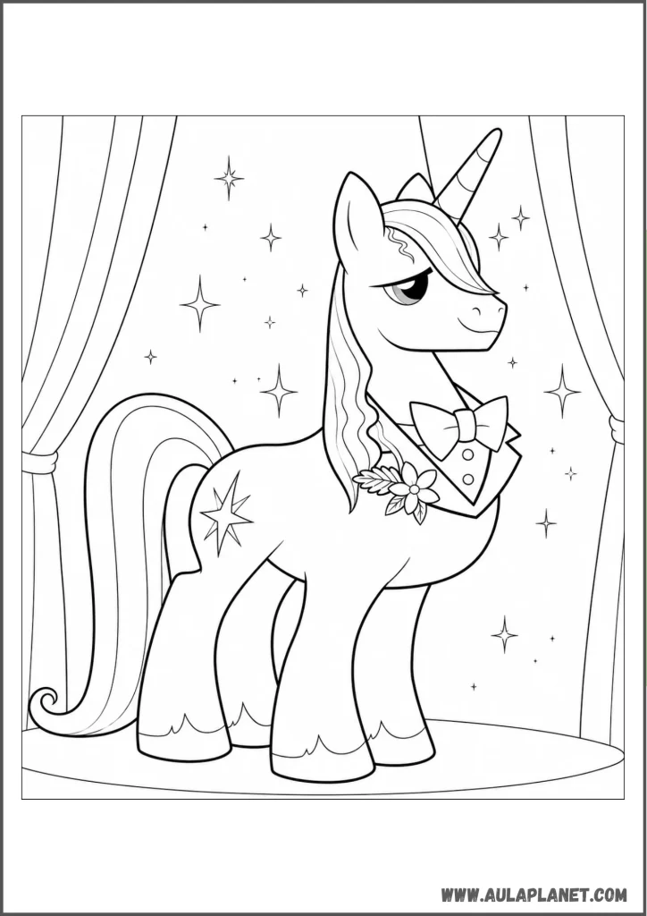 principe blueblood para colorear my little pony