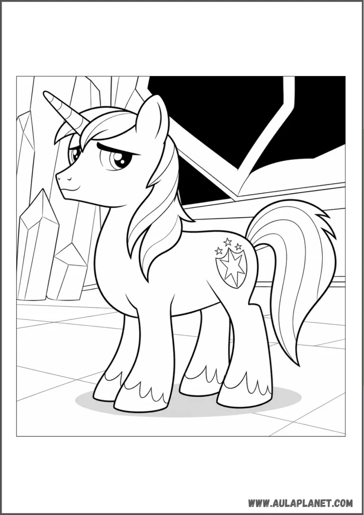 shining armor para colorear my little pony