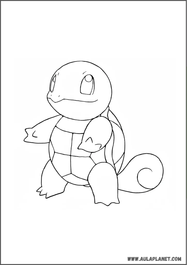 Squirtle para colorear