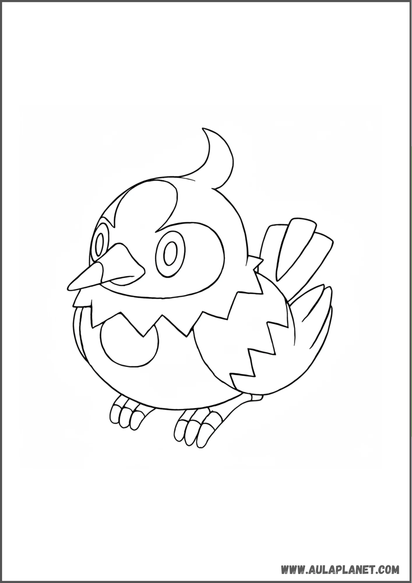 Starly clásico para colorear