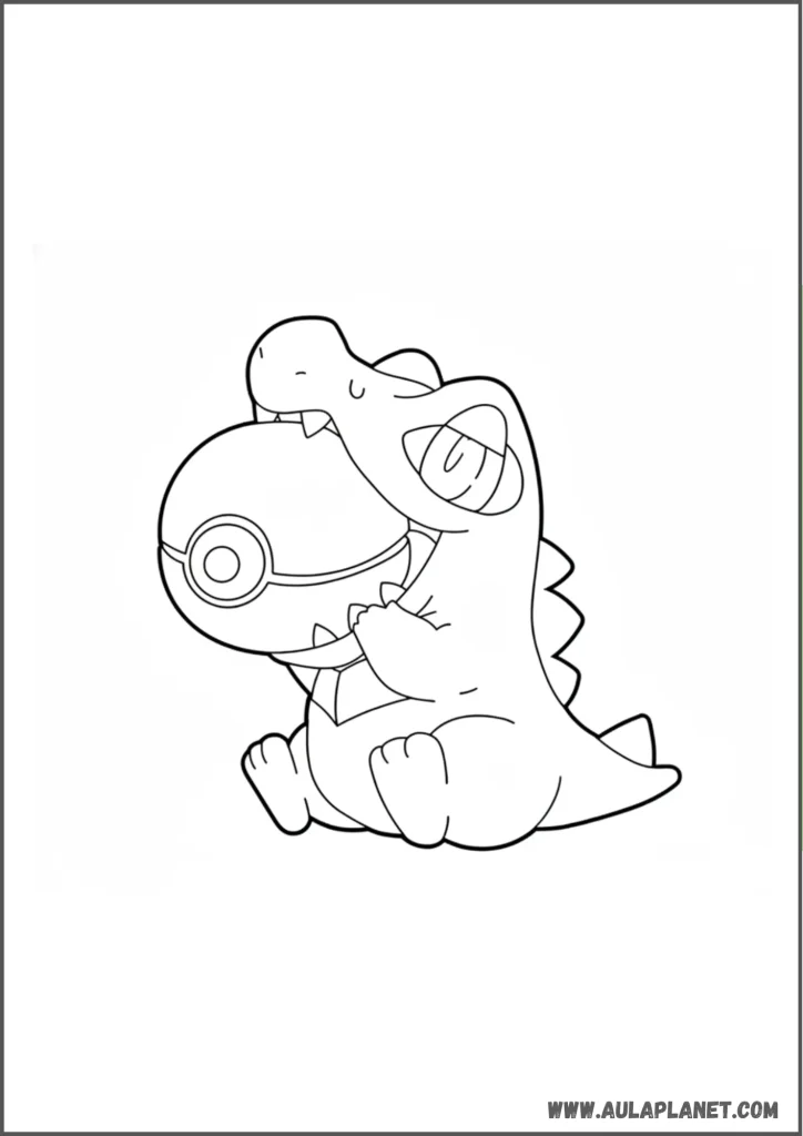 Karnimani mit Pokéball Ausmalbild