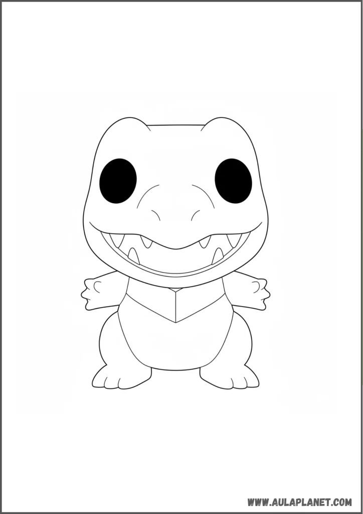 Karnimani im Funko-Stil Ausmalbild