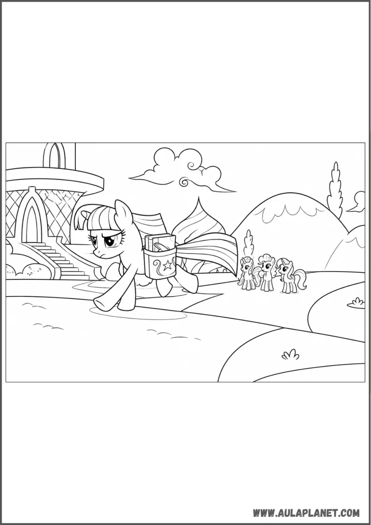 twilight sparkle para colorear my little pony