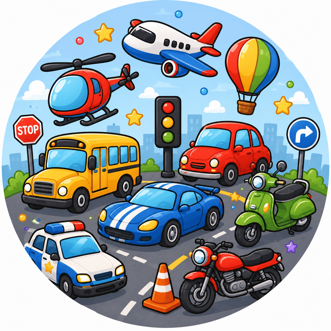 Fahrzeug Ausmalbilder