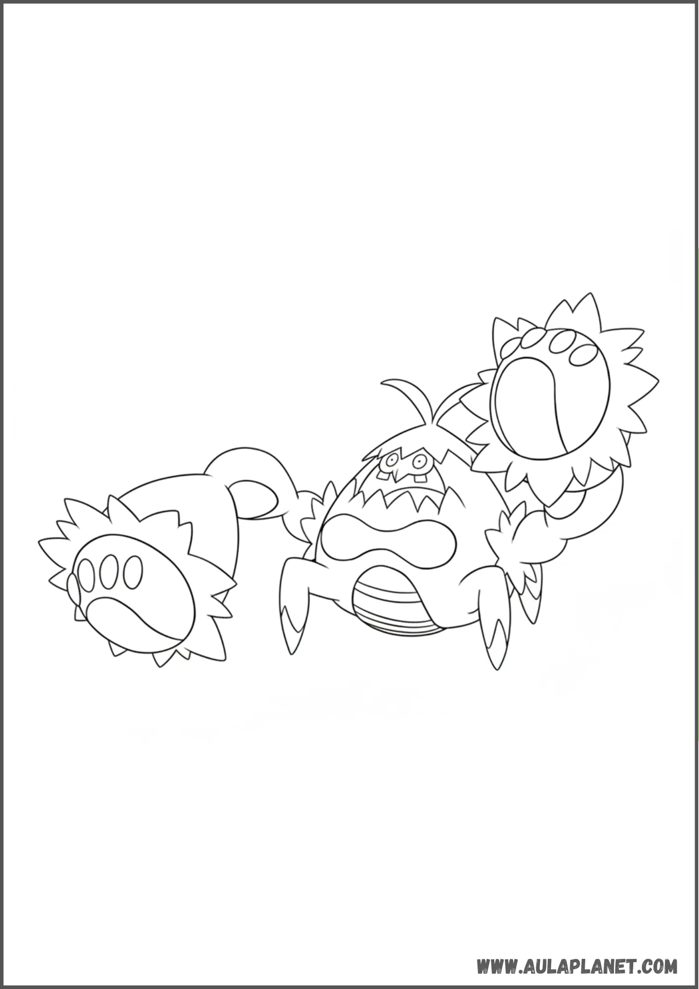 Crabominable clásico para colorear