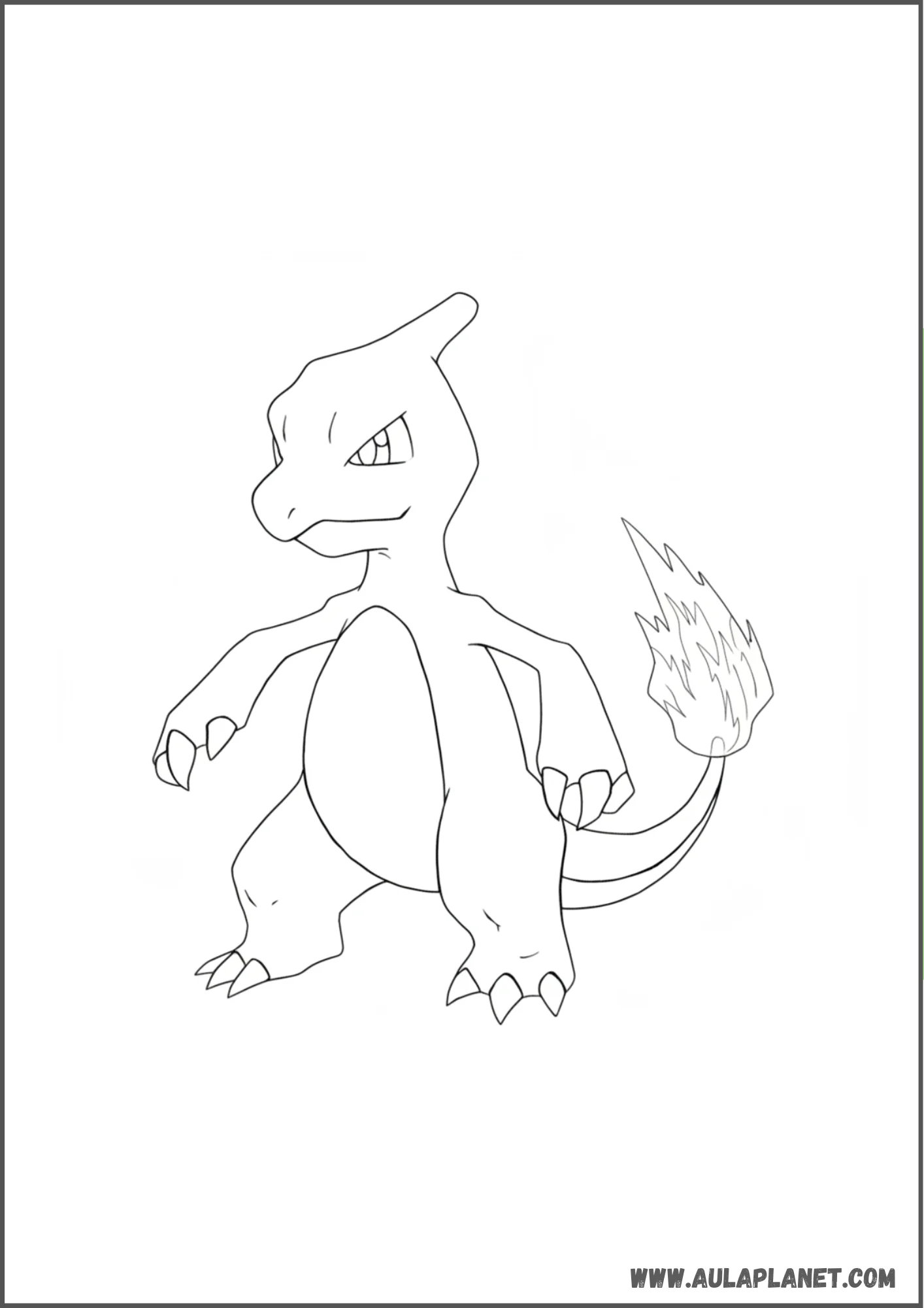 Dibujo de Charmeleon clásico para colorear e imprimir