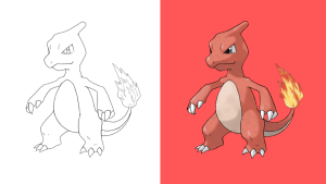 Dibujos de Charmeleon para Colorear