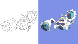 Dibujos de Crabominable para colorear