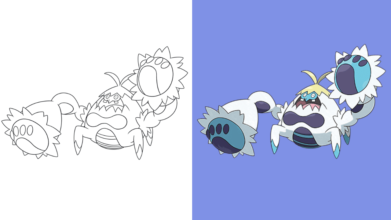 Dibujos de Crabominable para colorear