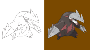 Dibujos de Excadrill para colorear
