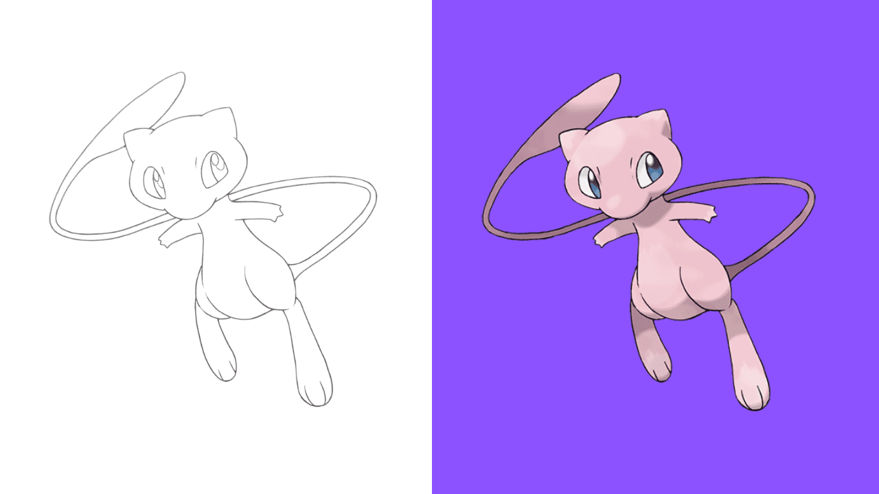 Dibujos de Mew para colorear