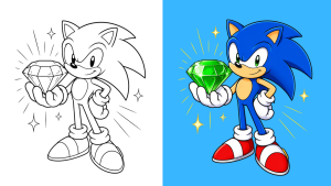 Coloriages Sonic