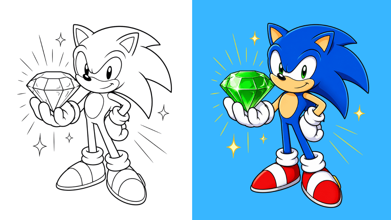 Sonic Coloring Pages