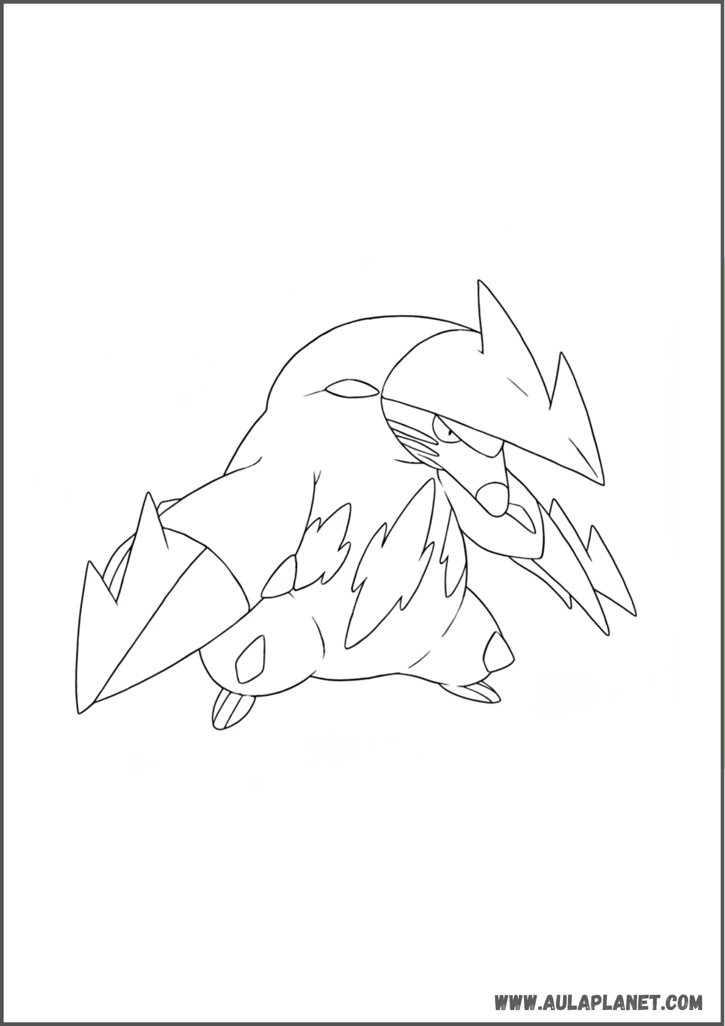 Excadrill clásico para colorear
