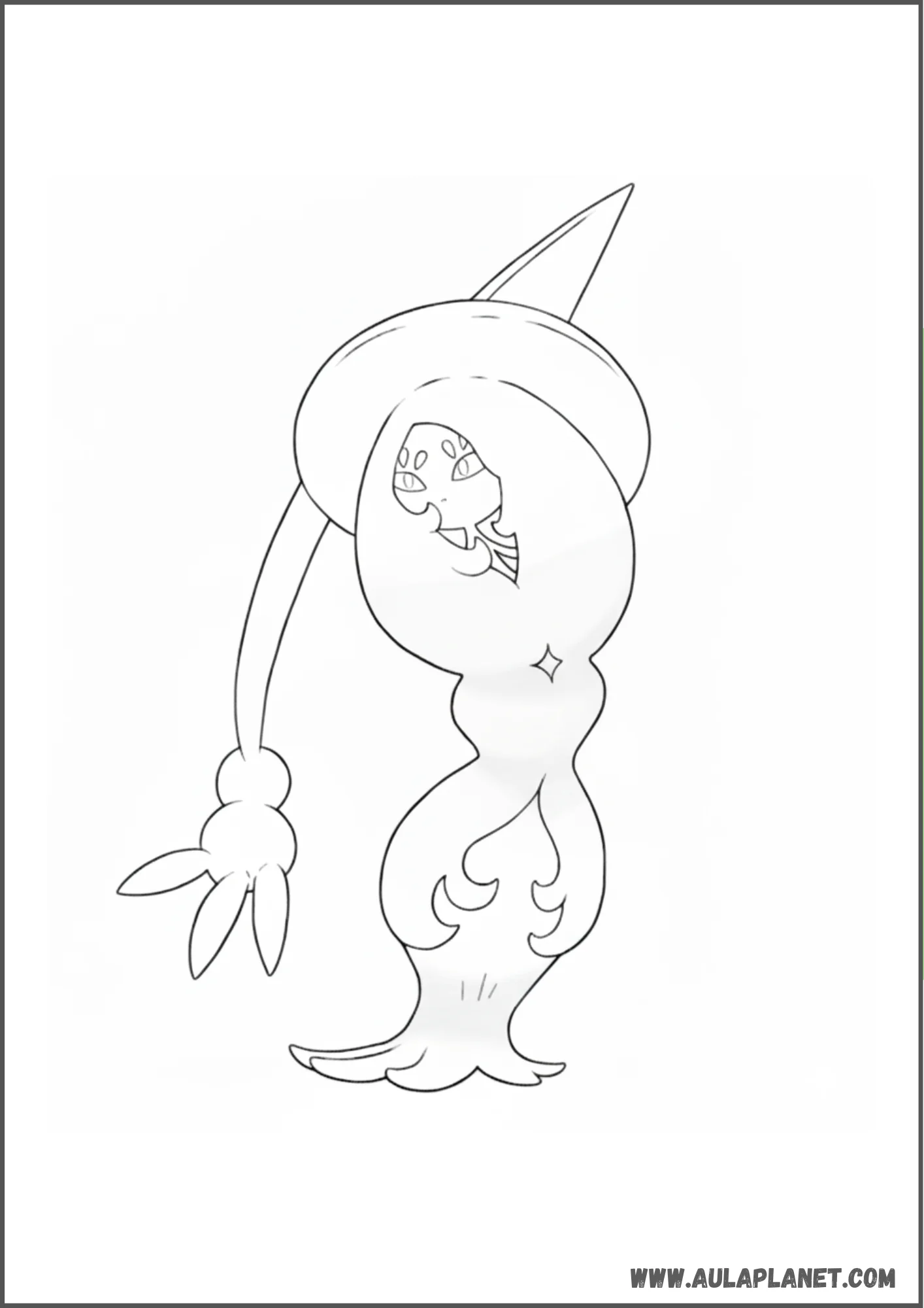 Hatterene de cuerpo completo para colorear