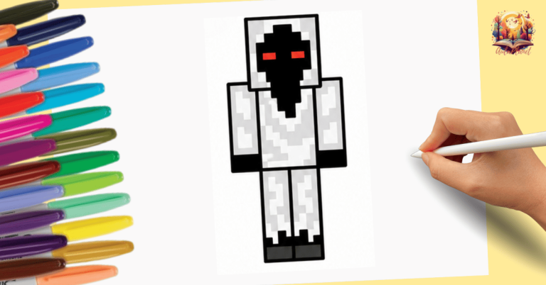 Como Desenhar a Entidade 303 do Minecraft Passo a Passo