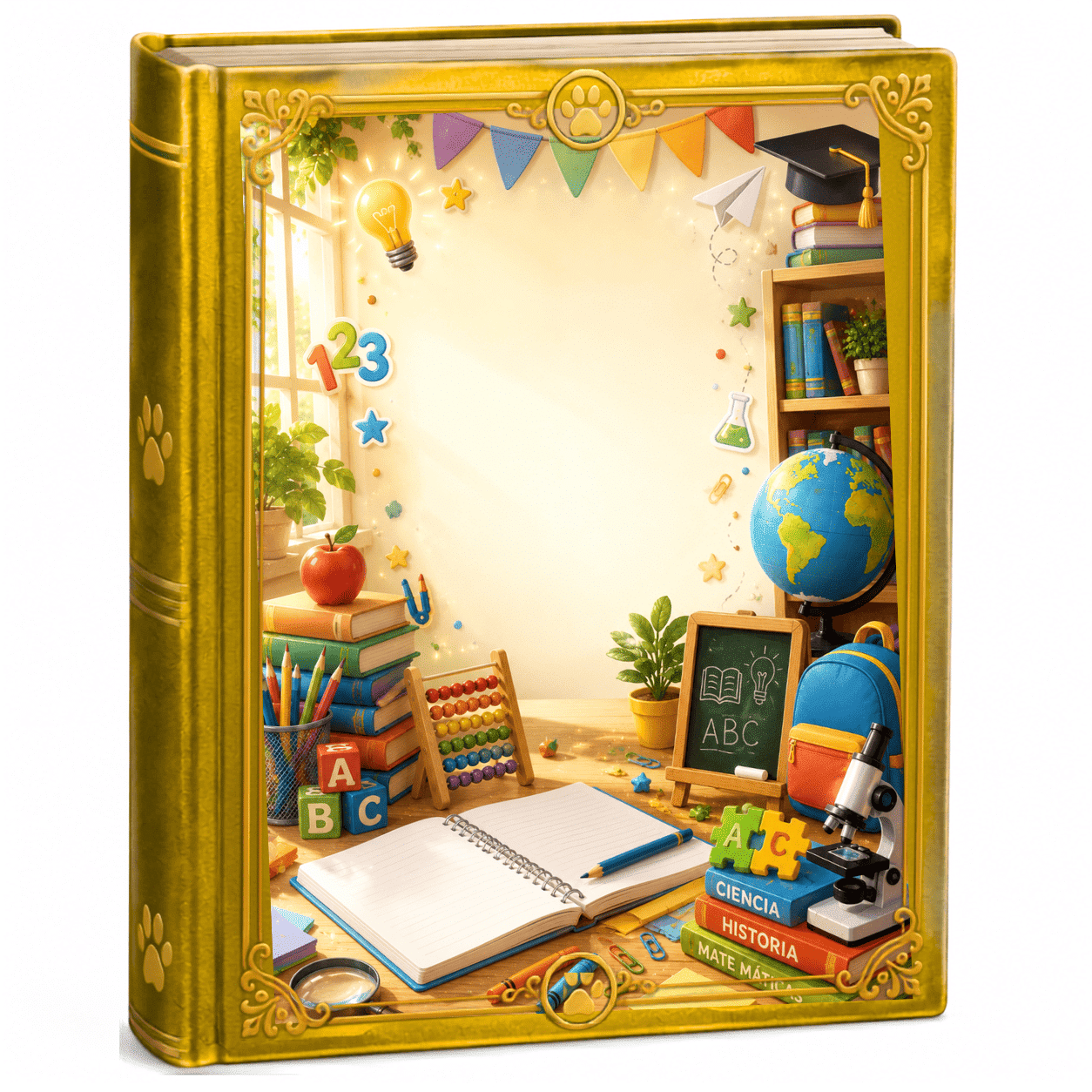 Libro ilustrado de cuentos educativos infantiles