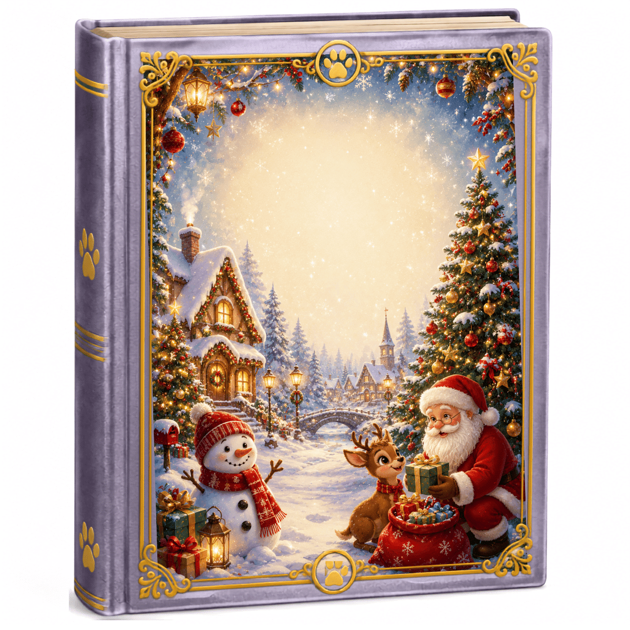 Libro ilustrado de cuentos infantiles de Navidad