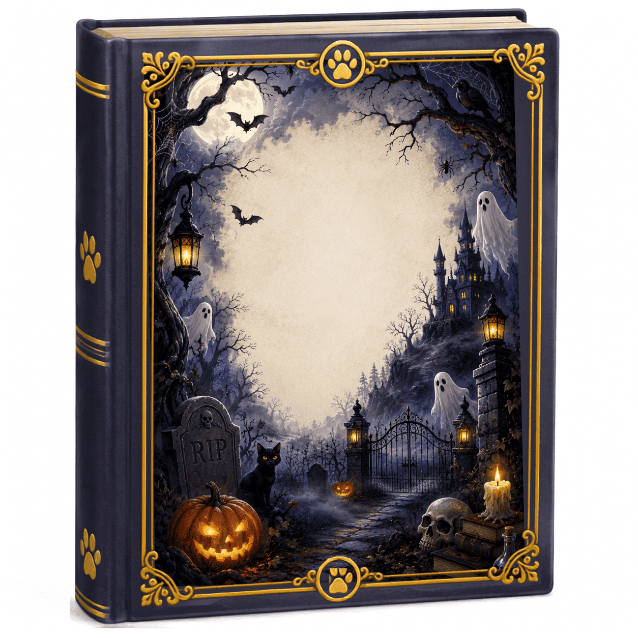 Libro ilustrado de cuentos de terror para niños