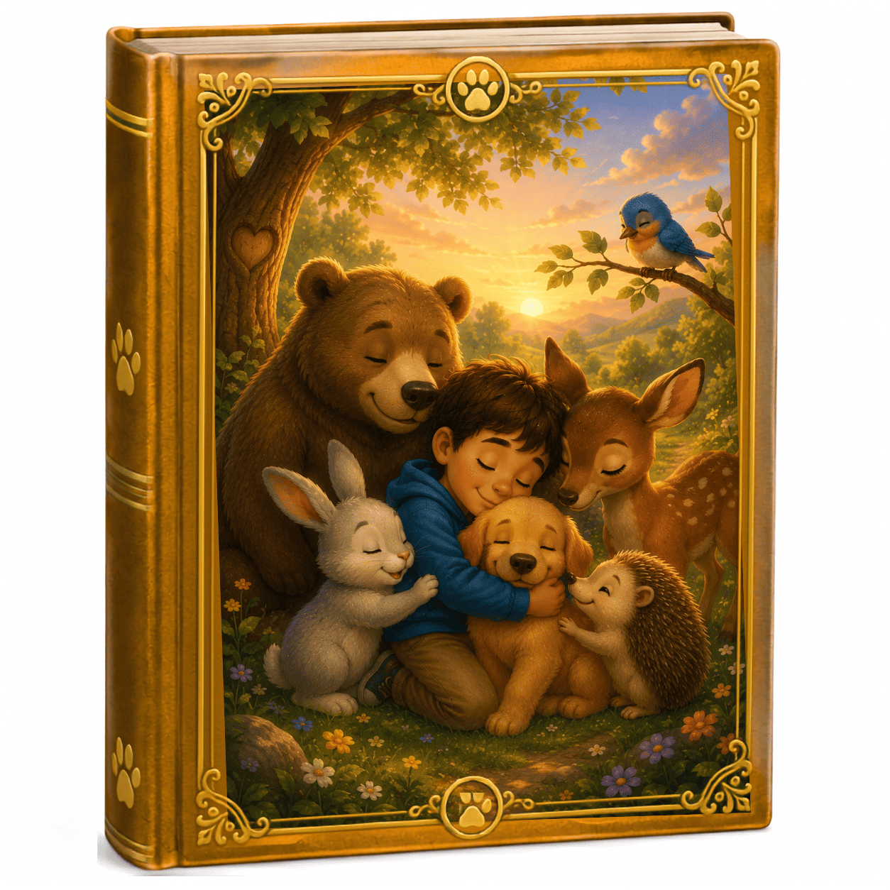 Libro ilustrado de cuentos infantiles sobre valores