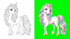 Dibujos de Unicornios para colorear