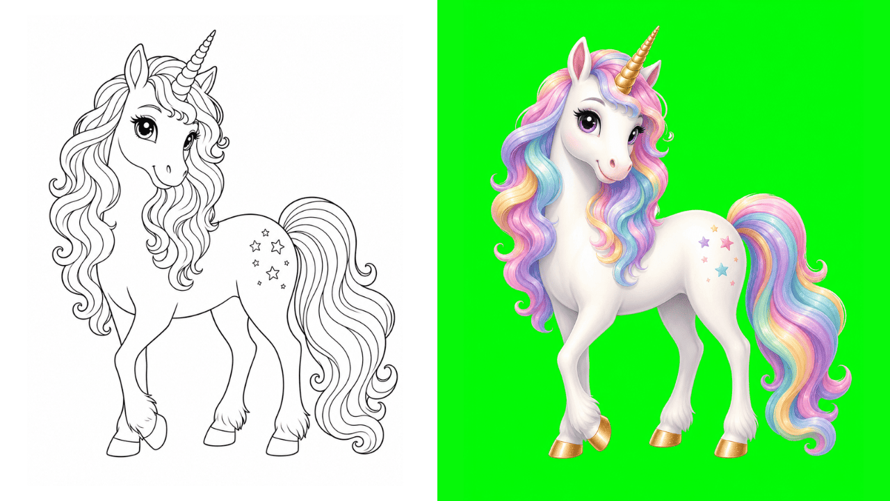 Dibujos de Unicornios para Colorear