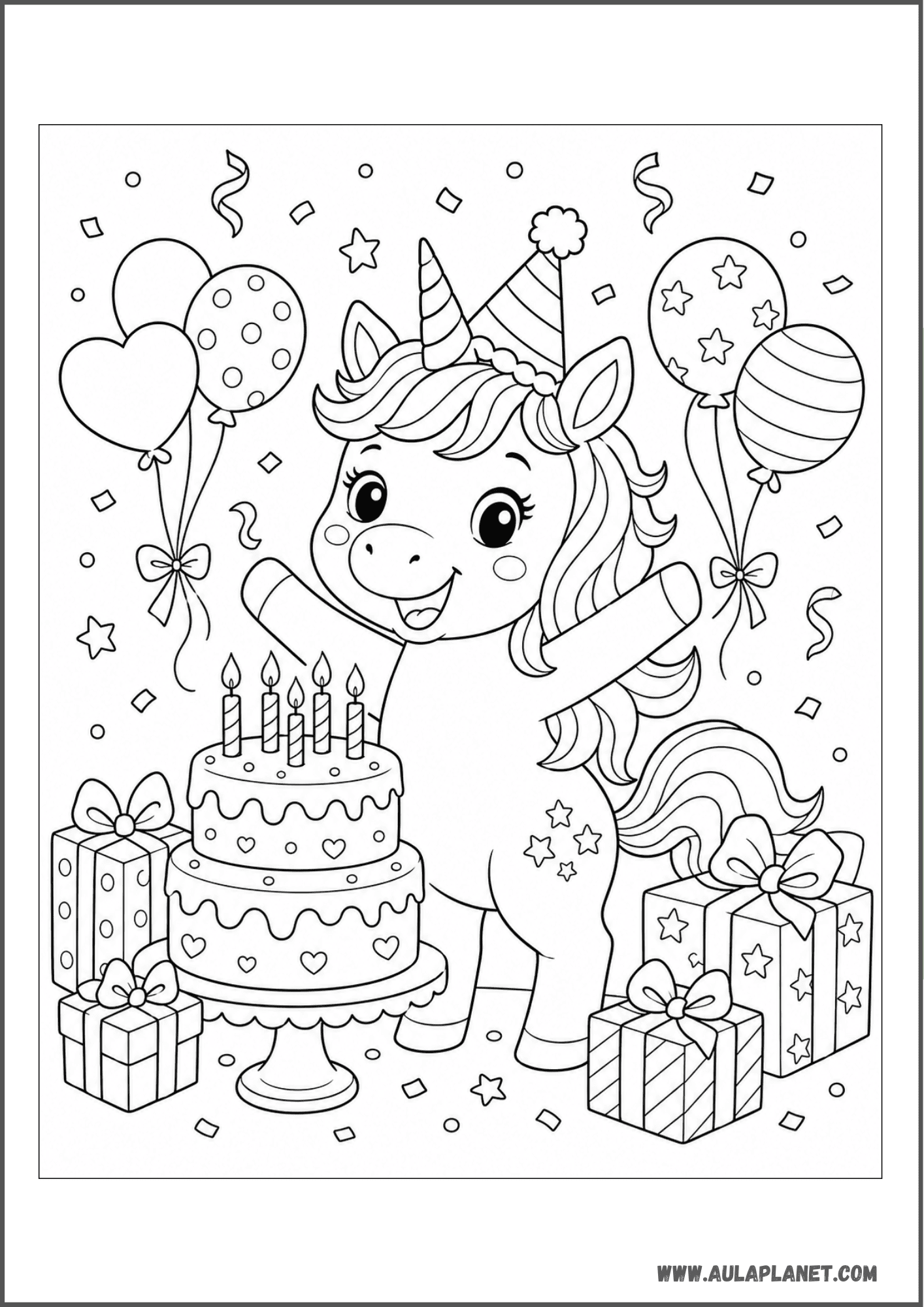 Fête d'anniversaire de la licorne
