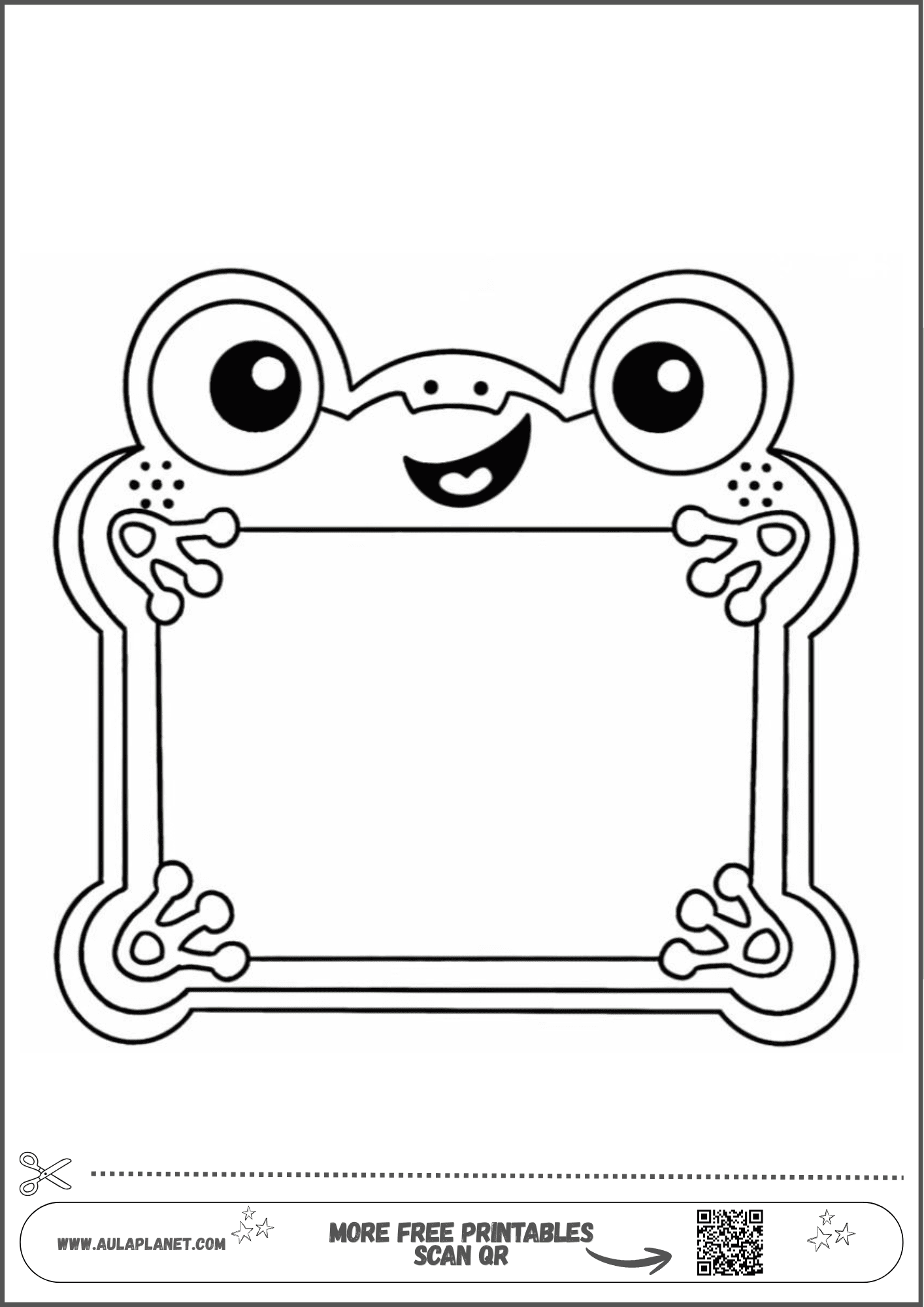 Marco decorativo de LilyPad para colorear