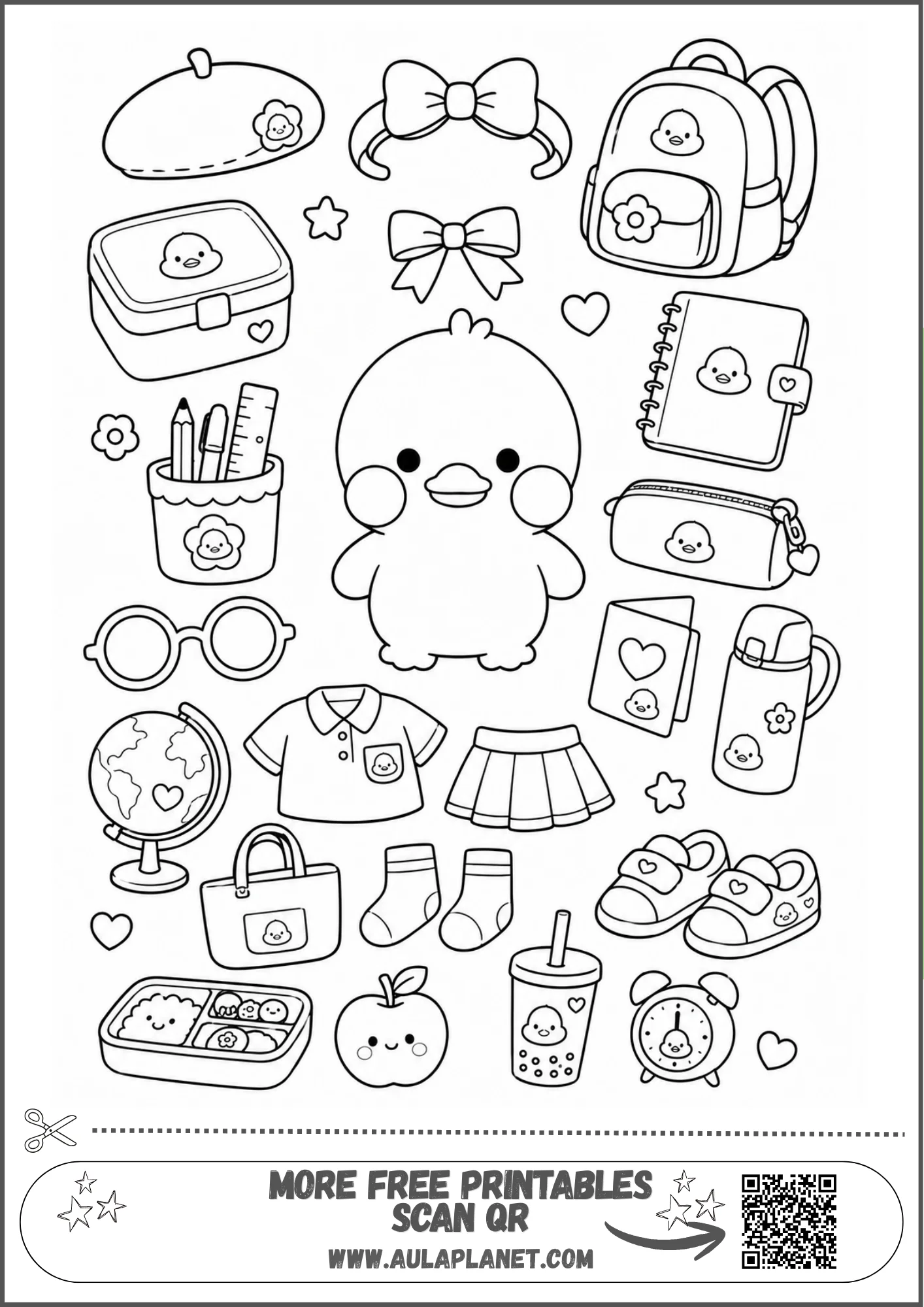 Paper Duck aesthetic para imprimir