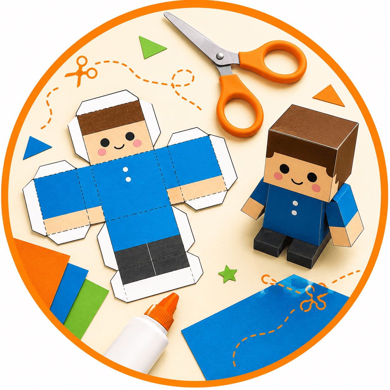 Recortables infantiles para imprimir, recortar y montar con papel
