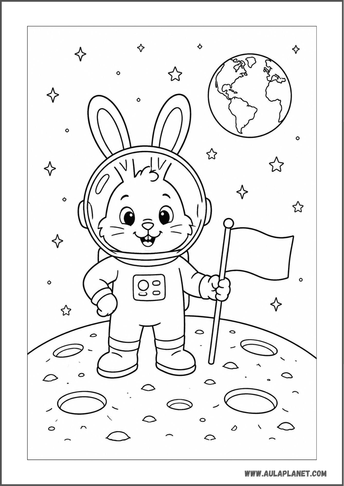 Conejito astronauta