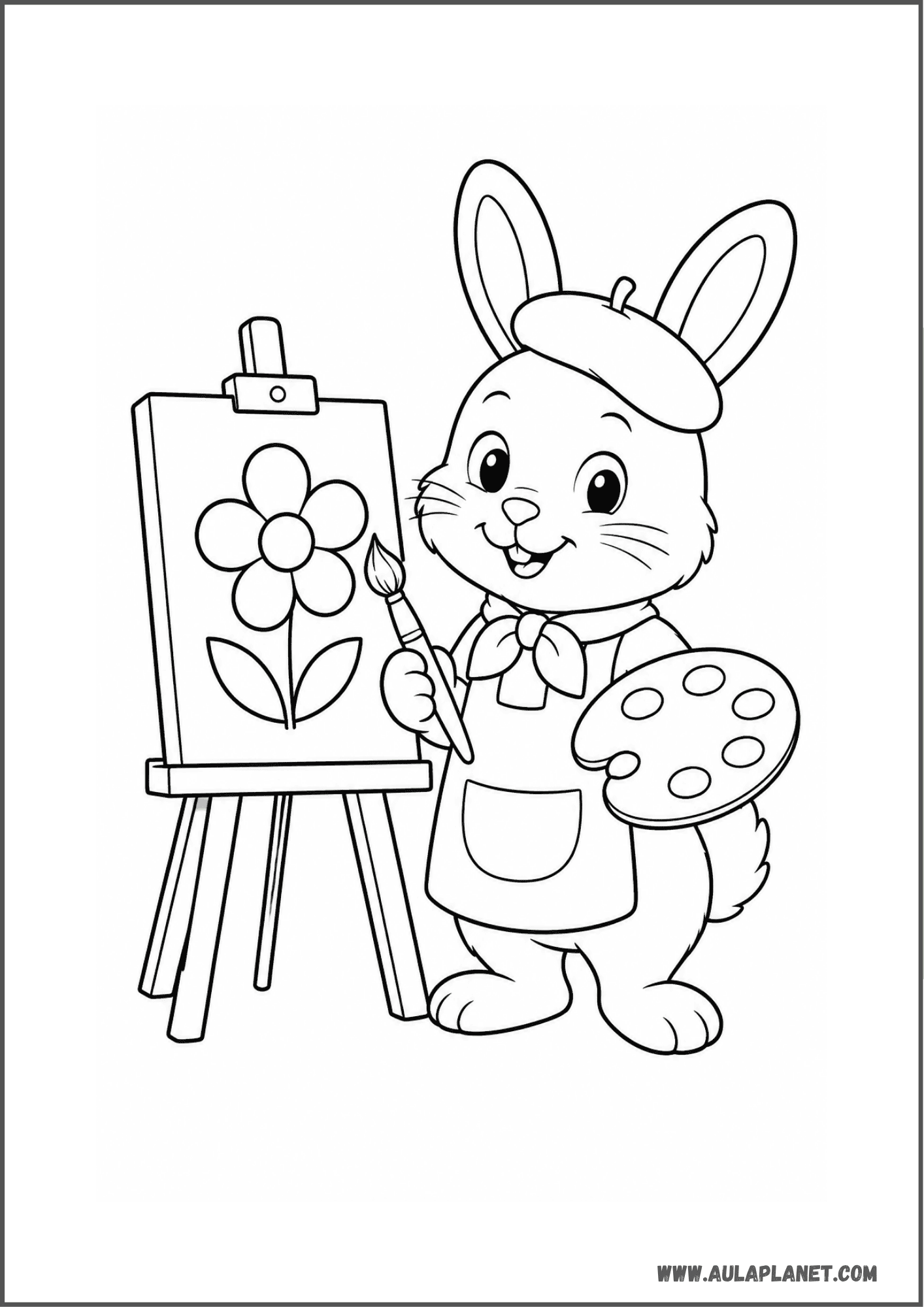 Conejito pintor