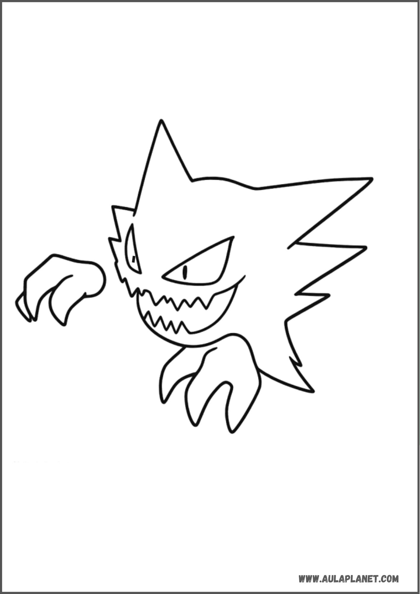 Haunter con garra amenazante