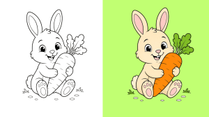 Dibujos de Conejos para colorear