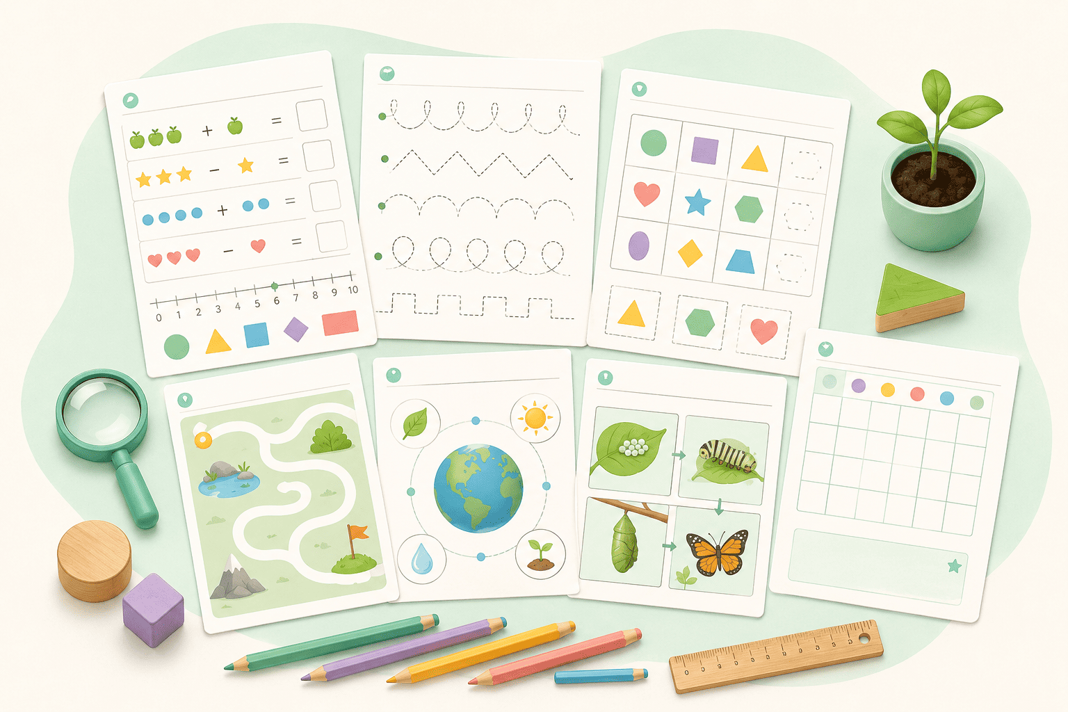 Materiales educativos, fichas y actividades infantiles de AulaPlanet
