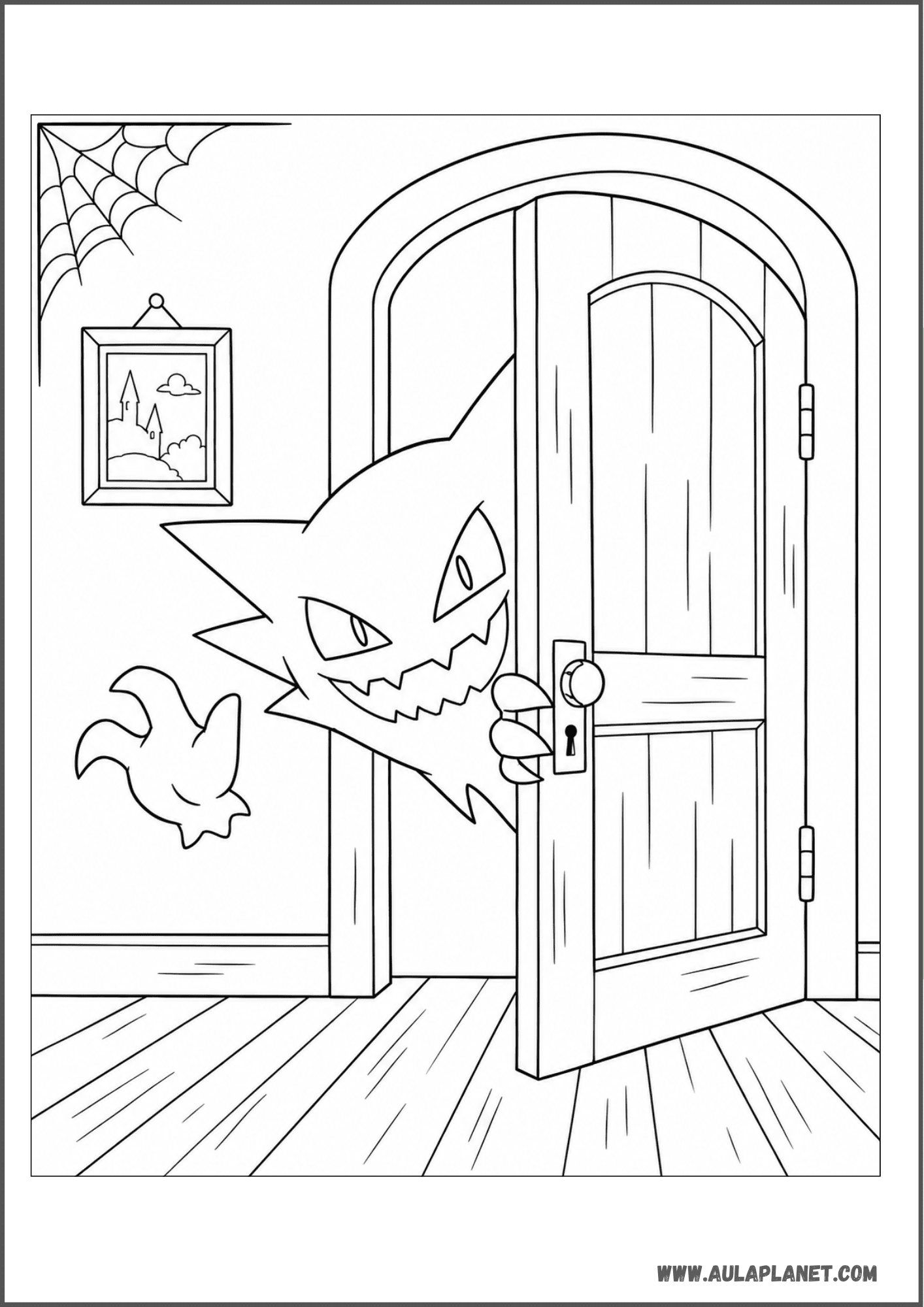 Haunter asomándose por la puerta
