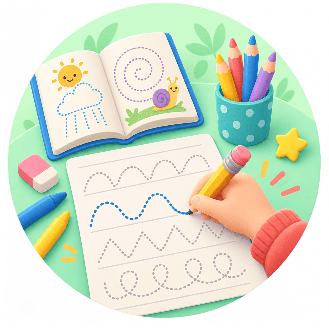Fichas infantiles de lectoescritura